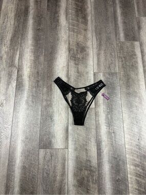 Adore Me Black Lace Cutout Underwear